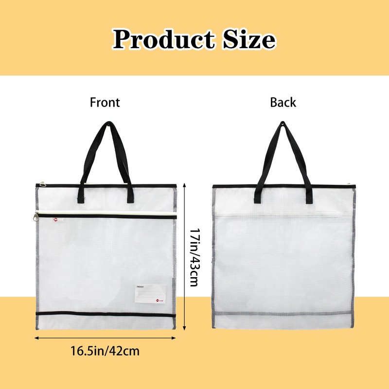 VKSG 2 Pack 16.5x17 Inch Art Portfolio Bags, Portfolio Folder