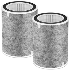 2 Pack HP201 Replacement Filter Compatible with Shark HP201, HP202, UA205, AP1000 and For Shark HC501, HC502 Air Purifier MAX, Absorb 99.97% Particulate, Compare Part HE2FKBASMB, HE2FKBAS.