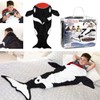 Snug Rug Killer Whale Tail Black & White Super Soft