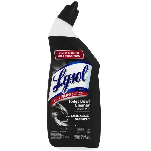 Lysol Toilet Bowl Cleaner with Lime and Rust Remover, 24