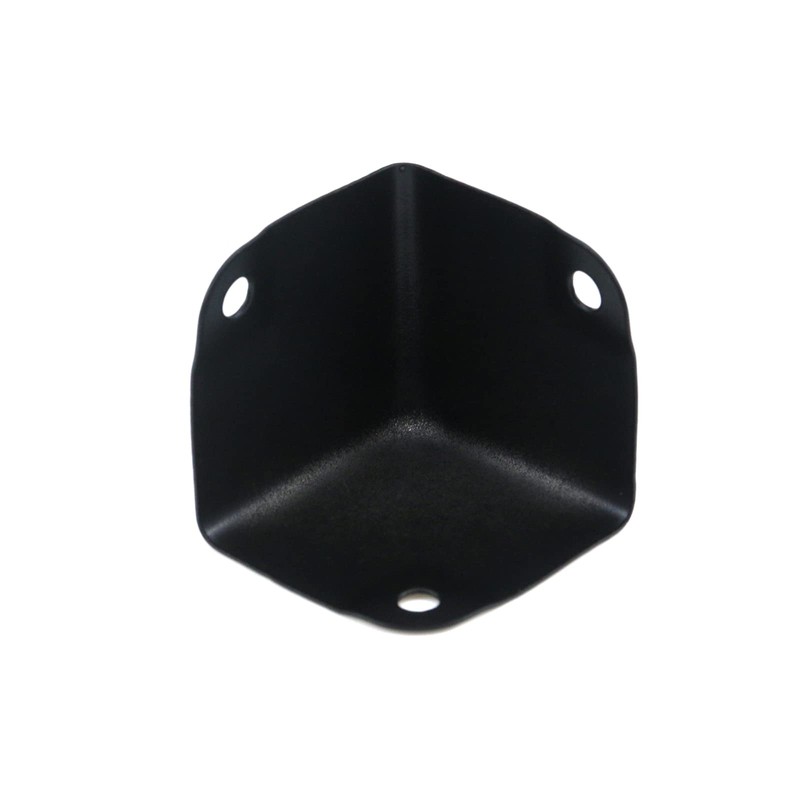 Antrader 16Pcs Black Metal Corner Protector,1.38" Box Edge Guard Protector,Metal