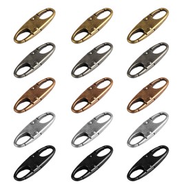 15 PcsZipper Clips Anti Theft, Zipper Locks for Backpacks, Small Zipper Lock Clips, Anti-Theft Deterrent Detachable Double Pull Locks for Traveling Outdoor Camping Fishing Backpack Lock