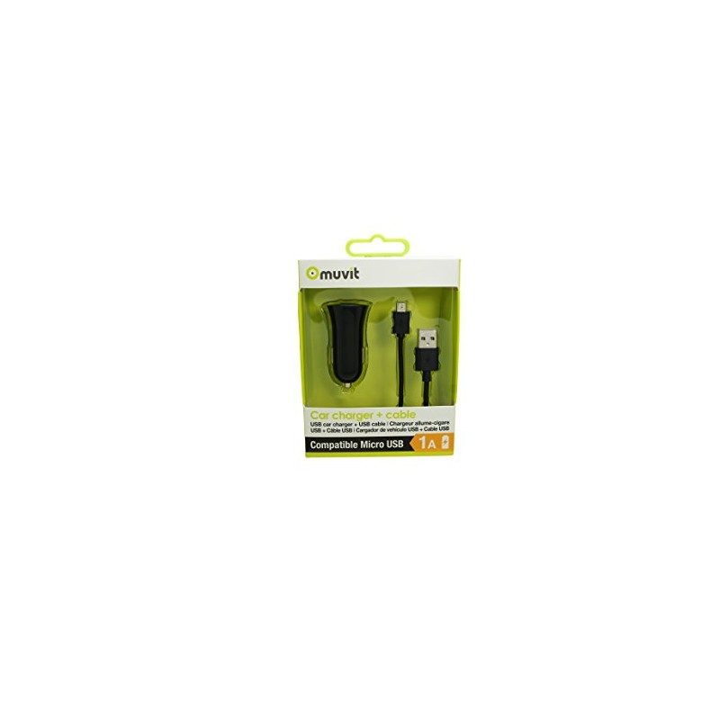 Muvit Spring Pack 1 USB 1 A Micro USB Car