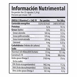 Solanum Omega 3 Solanum Pharma con Salmón de Alaska y Vitamina E 240 Cápsulas