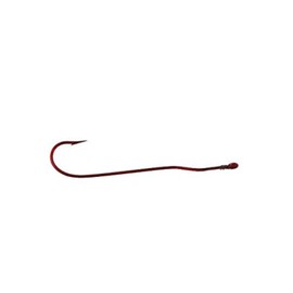Tru-Turn Fish Hooks 868ZS-8 X-Long Shank Aberdeen Panfish Hooks, Blood Red, Size 8, 5 Per Pack