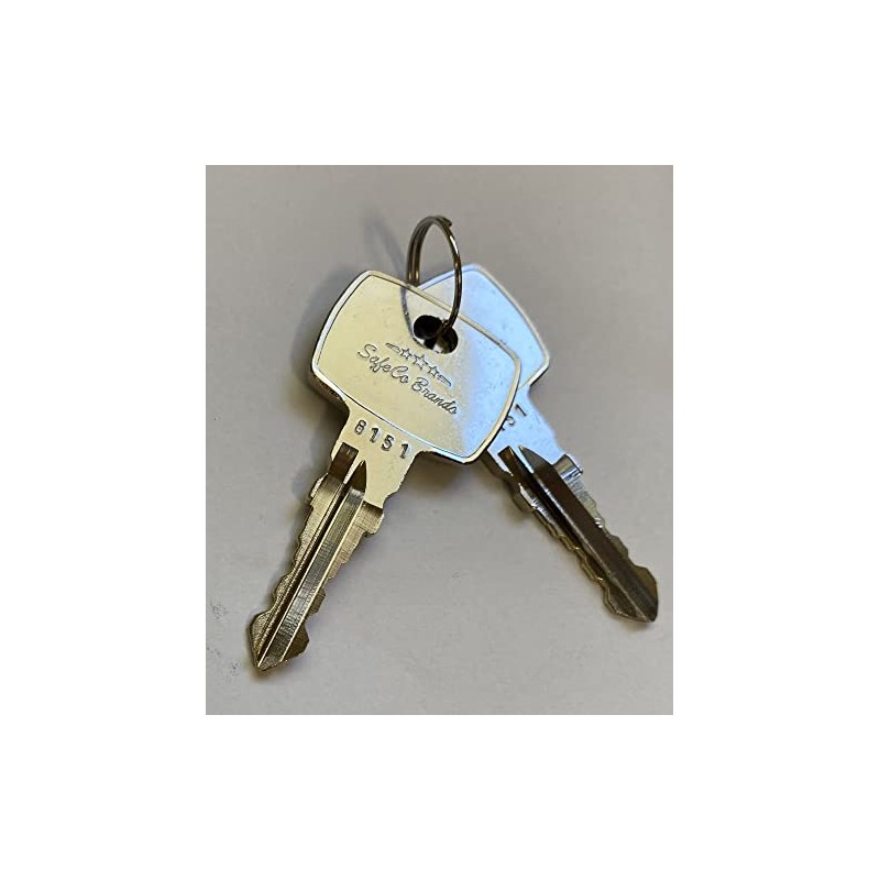 Replacement Keys for Tennant & Nobles Floor Scrubbers 2-Keys SafeCo