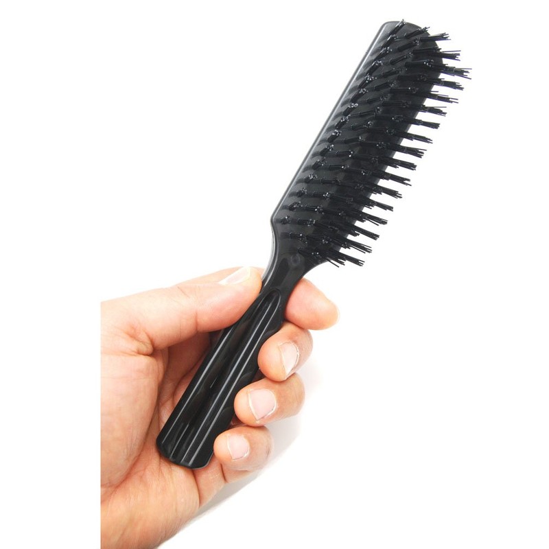 LUXXII (Pack 2) 7.5" Pocket Plastic Handle Nylon Bristles Brushes