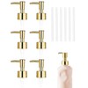 DAWZMR 6 Pack Gold Soap Dispenser Pump, Top Replacement for