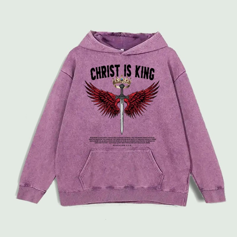 Christ Is King Graphic Hoodie 100% Cotton US Warehouse 6