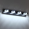 Joossnwell Black Vanity Light for Bathroom (4-Light, 28-Inch) Crystal Bath