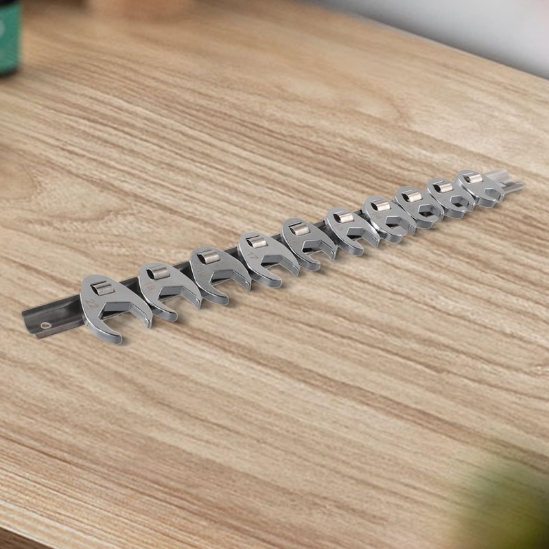 Crowfoot Wrench Set 10pcs 10 To 22mm 3/8Inch Sq Drive