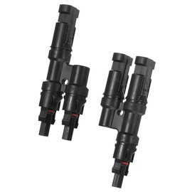 M METERXITY 1-Pair Solar Panel Connector 2 to 1 T Branch Parallel Adapter 2 Way 1500V IP67 Solar Panel Splitter for Parallel Connection Solar Panel Cable Splitter Coupler [M/FF & F/MM]