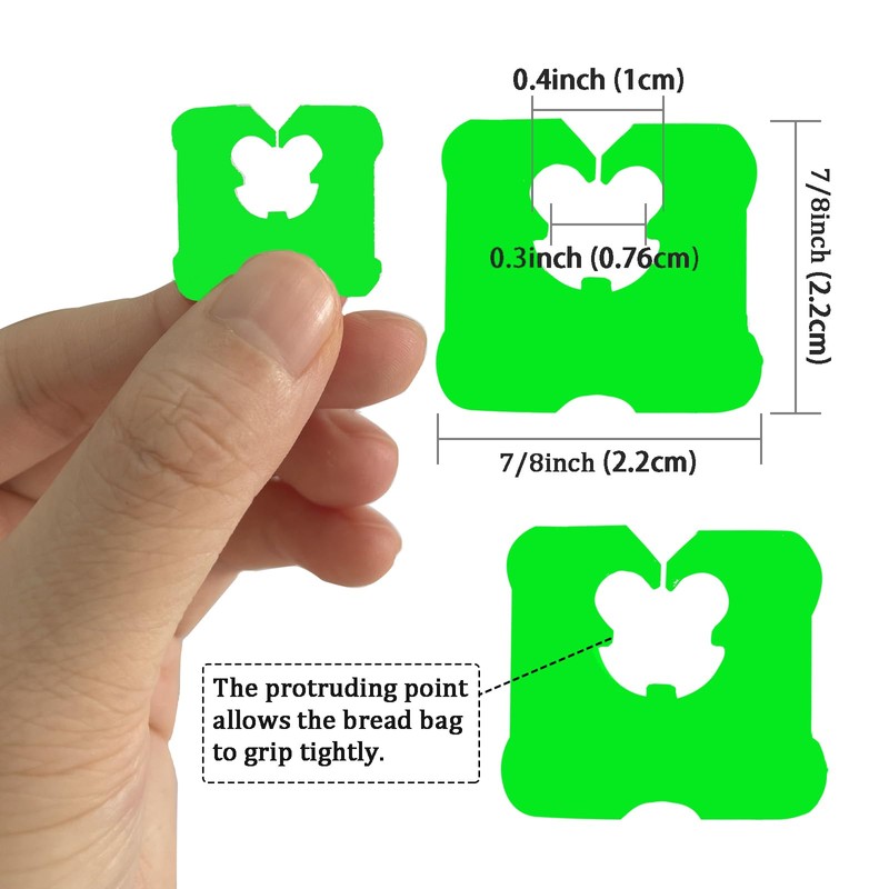100 Pieces Reusable Plastic Bread Bag Clips Keep Your Food