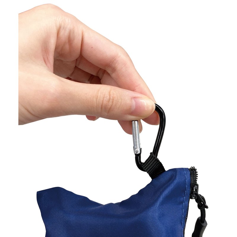 Pocket Shoulder Bag, Sacoche, Foldable, Compact, Portable Type, Carabiner Hook,
