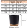 PECZEKO Matte Flower Pot, Plastic Planter, Decorative Pot for Large
