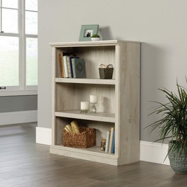 Sauder Miscellaneous Storage 3-Shelf Bookcase/ book shelf, Chalked Chestnut finish