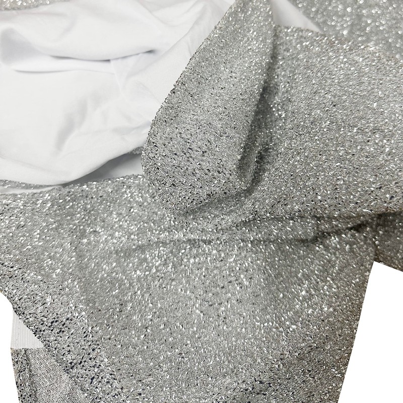 iEventStar Stretch Spandex Glitter Shiny Metallic Dining Chair Cover for