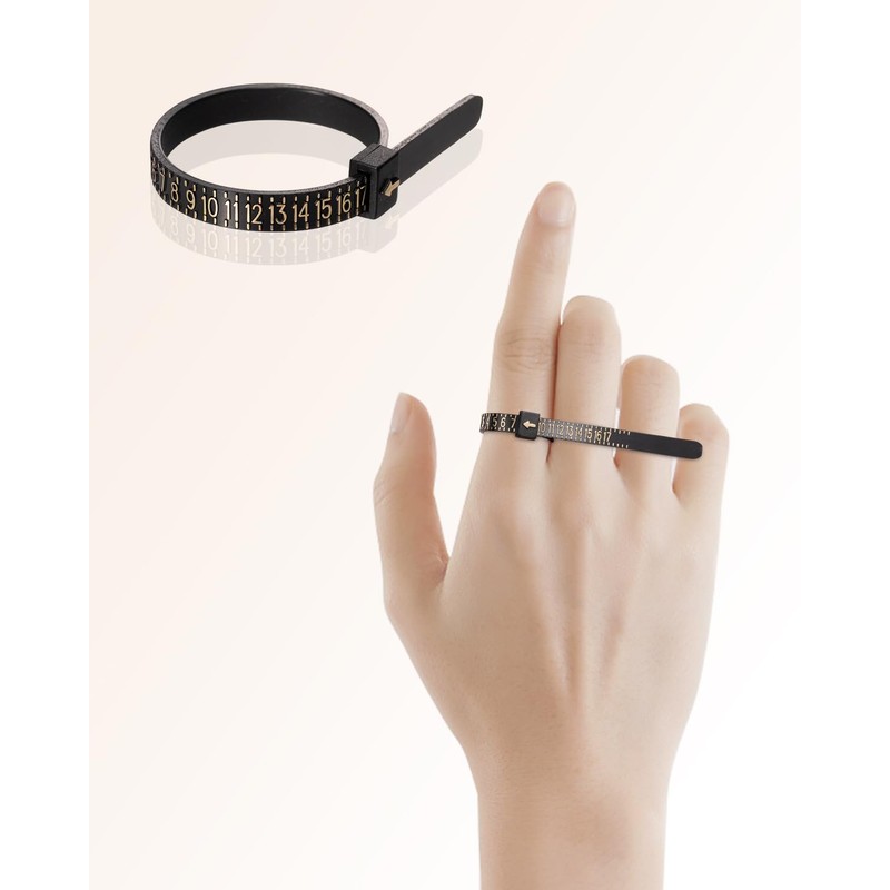 Meowoo Ring Sizer Uk Measurement Scales Kit Tools for Measuring