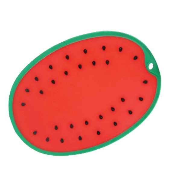 Kunststoff-Schneidebrett in Wassermelonenform - Rutschfestes, Schneidunterlage küche Haltbares Schneidebrett für