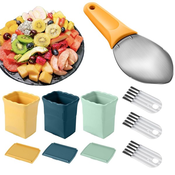 3-PCS Cup Slicer Strawberry Cutter: Fruit Cup Cutter Slicer, Cup