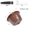 Reusable Coffee Pods,6 Pieces of Coffee Capsule Cups, with 1