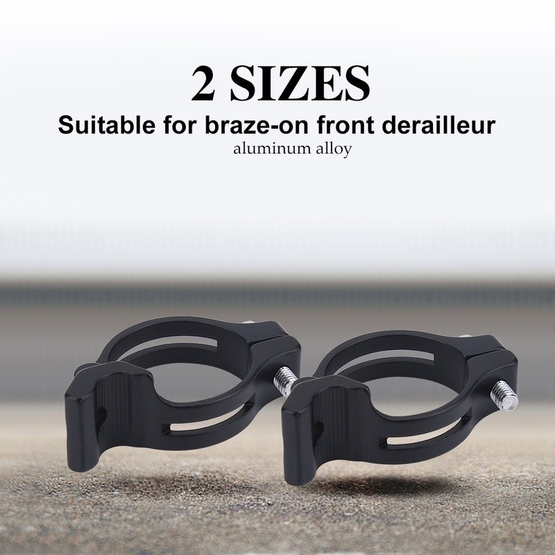 Bike Derailleur Clamp, Front Mech Clamp Alloy Braze on Front