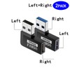 rgzhihuifz 2 Pack USB 3.0 Adapter 90 Degree Male to