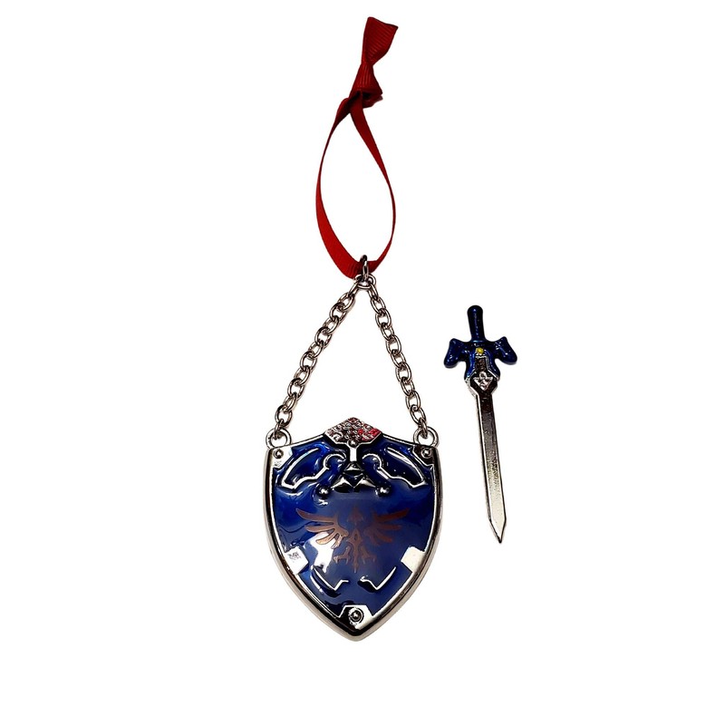 Fandom Emporium Zelda Shield and Sword, Sword is Removable Ornament