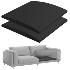 TUAKIMCE Sofa Cushion Support for Sagging Seats, 2Pack 50x 50x 5cm High-Density Foam Sofa Seat Cushions, Curved Furniture Support Pad for Sag Repair, for Loveseats, Chairs & Couches