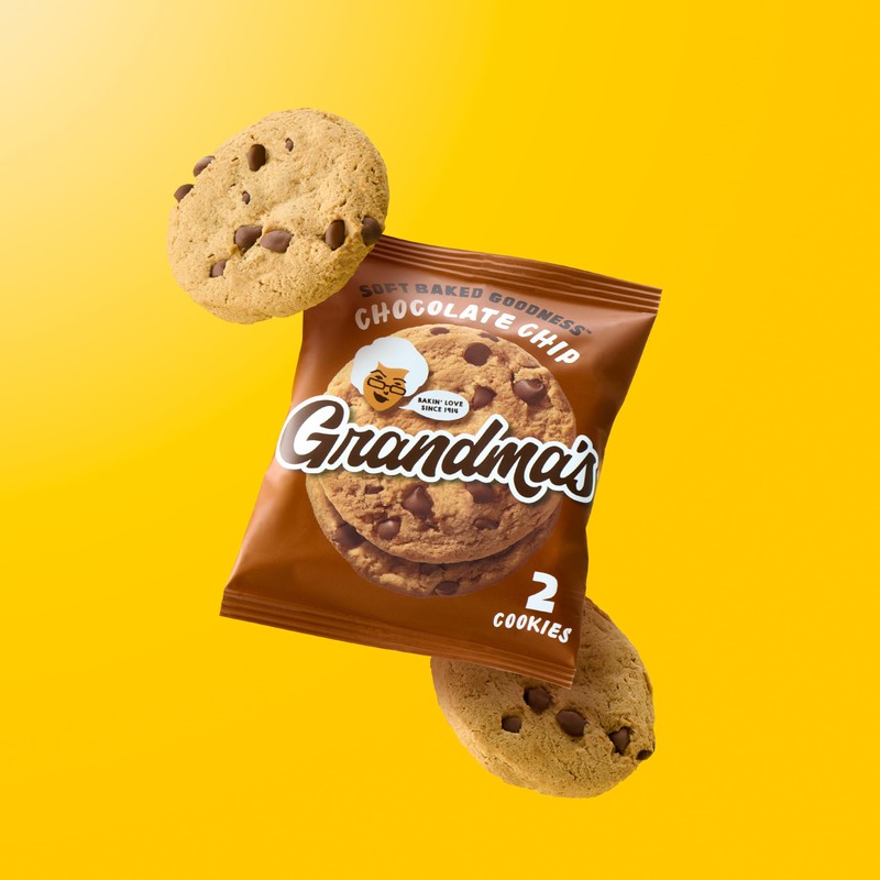 Grandma's Cookies, Chocolate Chip, 2.5 Ounce (Pack of 60)
