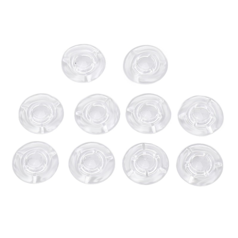 10Pcs Guitar Effect Pedal Footswitch Topper ABS Clear Single Pedal