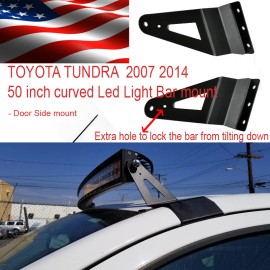 SMD  SIDE MOUNT for Toyota Tundra 50 inch  Curved Led Light Bar Bracket  2007 2015