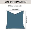 Artscope Set of 2 Cushion Covers, Plain Throw Cushion Cover,