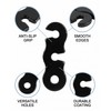 VAEIORP Wind Rope Tensioners 20 Pieces Aluminium Alloy Black Special