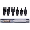 Leather Prong Set Metal Interchangeable Flat Chisel Bit Hole Punch