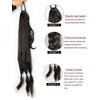 3 in1 Braid Pontail Hair Extension for Girls,Long Ponytail Hair