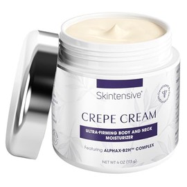 SKINTENSIVE Crepe Cream, Firming Moisturizer for Body and Neck, Hydrating Cream for Thinning and Wrinkled Skin, 6 oz