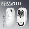 R1 Wireless Gamin Mouse, 59g Lightweight Tri-mode BT5.2/2.4GHz/Wired Computer Mouse,