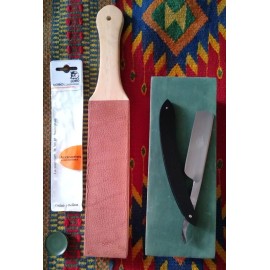 Navaja De Barbero Lobo Paquistaní,afilada+asentador Afilador