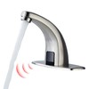 Touchless Bathroom Sink Faucet，Automatic Motion Sensor Faucets with 1 Hole