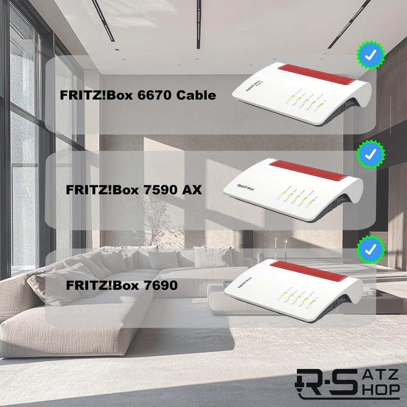 R-Satz Shop Stand for Fritzbox 6670 Cable, 7590 AX and