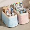 AIMALL Desktop Storage Box, Cartoon-Style Split Pen Holder, Multifunctional Stationery
