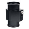Dewhel Aluminum Black Water Temp Meter Temperature Gauge Joint Pipe