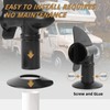 TonGass (2-Pack, Black RV Rotating Sewer Plumbing Vent Cover for