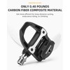 ROCKBROS Bike Pedals Carbon Fiber SPD-SL Road Bike Pedals Compatible