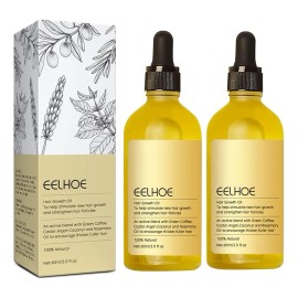 60ml*2 Aceite Vegano Natural Para El Crecimiento Del Cabello
