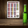 Darts Checkout Chart Theme Retro style metal tin sign/plaque (10"