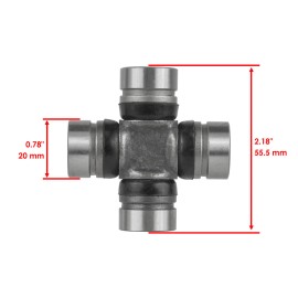 Caltric Front Drive Shaft Input Yokes and U-Joint Fits Arctic Cat 550 2009 - 2015