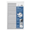 Chartpak Self-Adhesive Vinyl Capital Letters and Numbers, 1/4 Inches High,