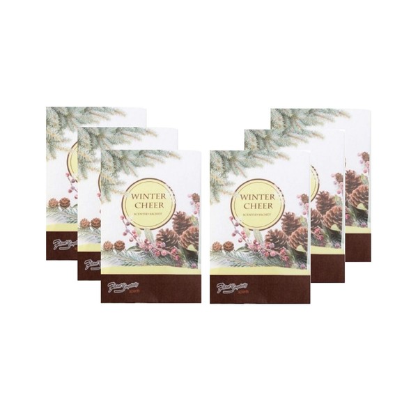 FloralSimplicity Sachets Winter Cheer (Fall and Winter) - 6 Pack